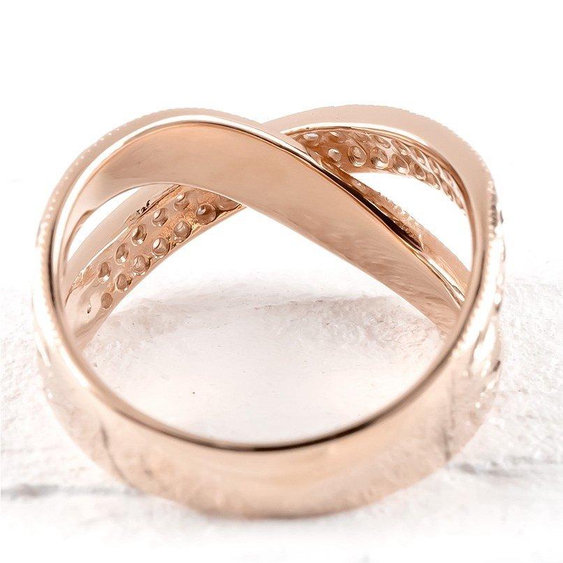 国産 月桂樹 キュービックジルコニア リング ゴールド 安い 婚約指輪 指輪 人気 送料無料 幅広 ピンキーリング エンゲージリング ピンクゴールドk10 ミル打ち エンゲージリング リングサイズを選んで下さい 30号 qhema Com