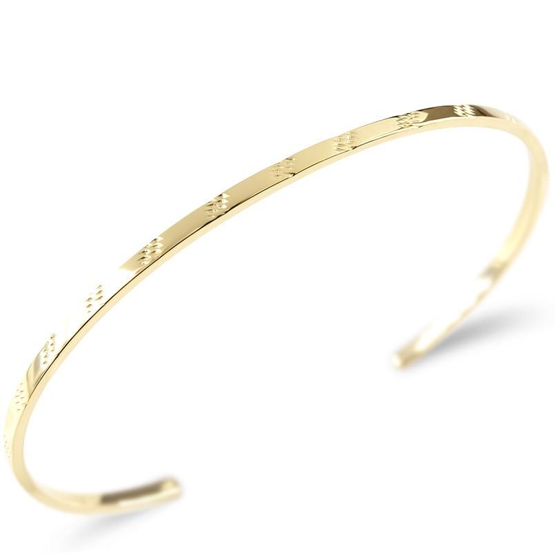 当店一番人気 送料無料 男性 地金 細身 繊細 カット シンプル イエローゴールドk10 10k ブレスレット バングル メンズ ゴールド メンズバングル 繊細な彫り メンズアクセサリー Meorboston Org