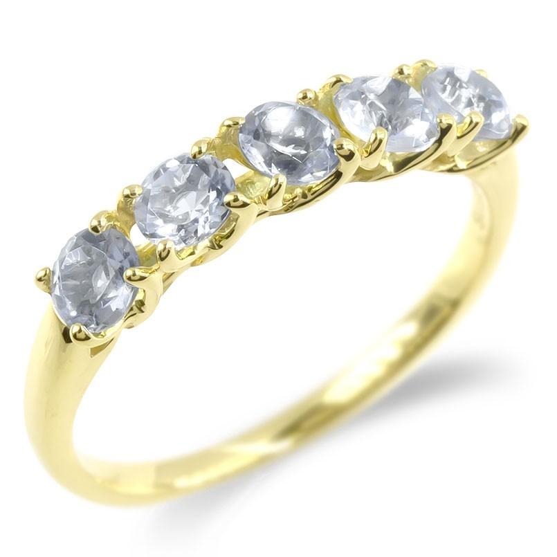 当店カスタムオーダー 18金 リング アクアマリン 大粒 指輪 ゴールド