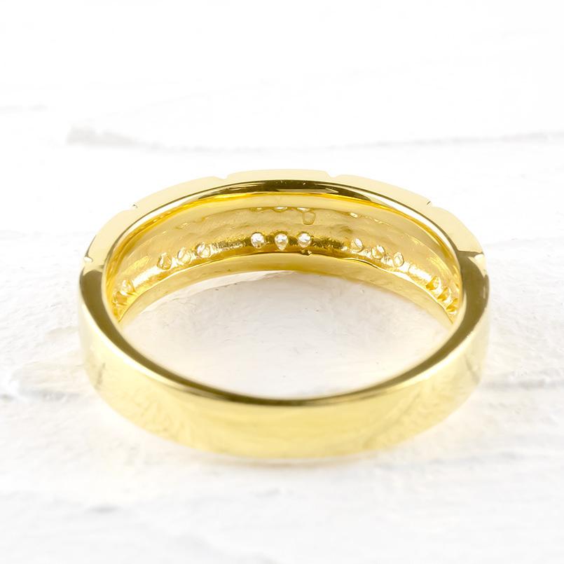 公式 グッズ 18金 リング ダイヤモンド メンズ 指輪 ゴールド 18k イエローゴールドk18 ピンキーリング リング 幅広 レンガ調 ブリック 送料無料 人気 セール SALE 【EIM1629009741】(56936円)