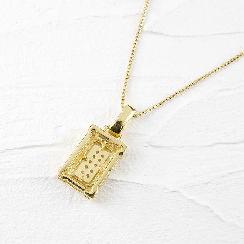 【値下げ・名盤】 18金 ネックレス トップ キュービックジルコニア メンズ ゴールド 18k イエローゴールドk18 ペンダント 男性 大人 クラシック 送料無料 人気 セール SALE 【YWU1278233080】(44676円)