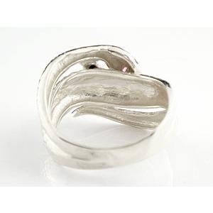 ジュエリー工房アトラス シルバー リング レディース 蛇 双頭 お守り