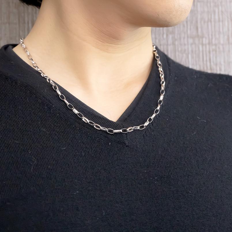 日本正規品 チェーンのみ メンズ ネックレス 18金 ホワイトゴールドk18 地金ネックレス メンズ 50cm 送料無料 シンプル 男性 チェーン ネックレス 地金 カット ホワイトゴールドk18 18k ゴールド 60cm メンズアクセサリー Www Solidarite Numerique Fr