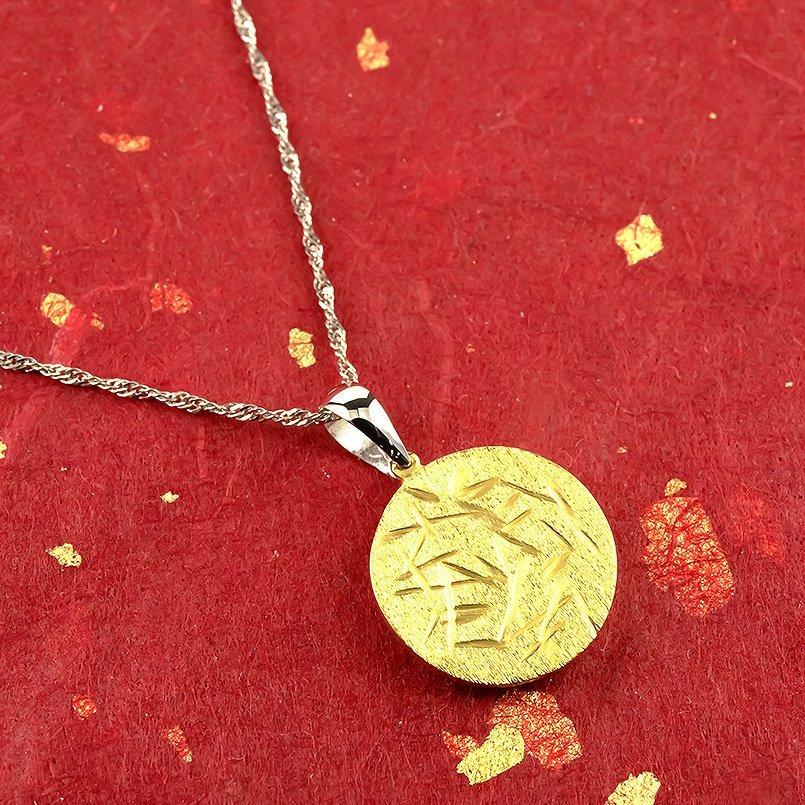 24金 ネックレス 純金 メンズ 24K Pt999 スイング ゴールド 純プラチナ