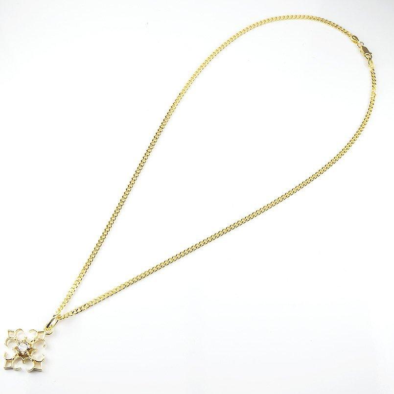 【値下げ⭕️】 ゴールド ネックレス トップ メンズ 喜平 ブラウンダイヤモンド 1ct 一粒 クロス イエローゴールドk10 キヘイチェーン 十字架 【VQL2097769952】(73320円)