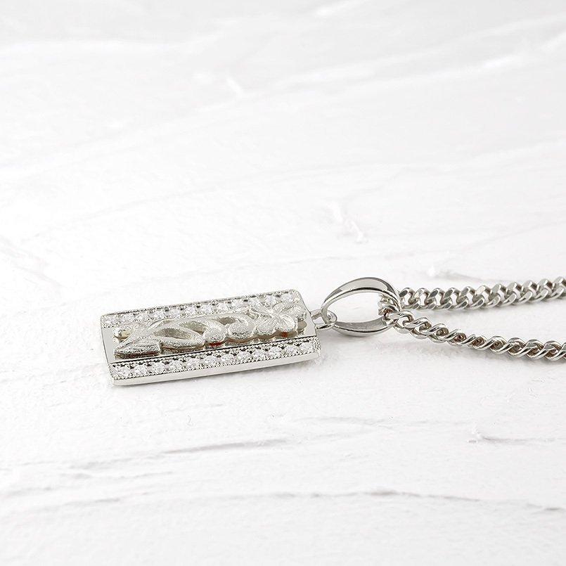 プラチナ ペンダントトップ メンズ 喜平用 ダイヤモンド フラワー