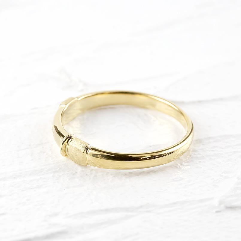 ジュエリー工房アトラス 18金YG 極細ペアリング ジュエリー工房アトラス 18金 ペアリング 2本セット 結婚指輪 浮き輪