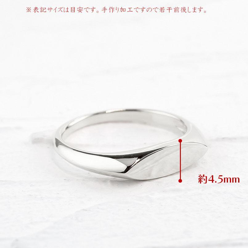 プラチナ ペアリング 2本セット 結婚指輪 指輪 ペア pt900 マリッジリング マーキス型 地金 レディース メンズ ストレート 印台の画像