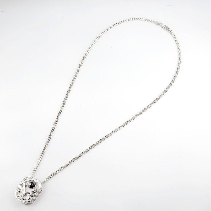 シルバー ネックレス トップ メンズ 喜平用 ブラックダイヤモンド 八角 羽 月桂樹 ペンダント キヘイ sv925 男性 チェーン ネックレス ブラックダイヤモンド シルバー925 八角 月桂樹 ペンダント キヘイ sv925 チェーン