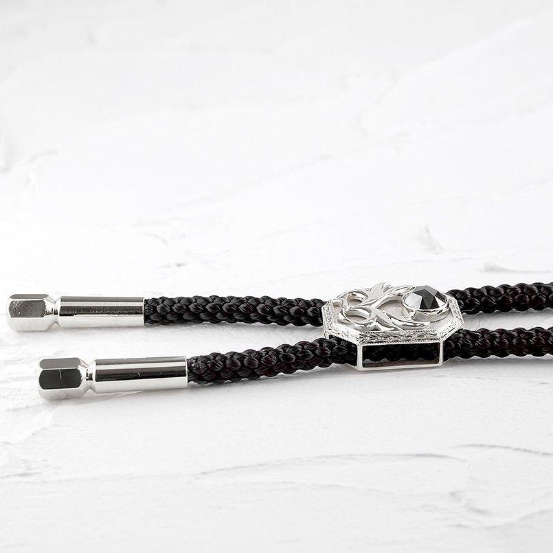 プラチナ ループタイ メンズ ブラックダイヤモンド 八角 羽 月桂樹 pt900 真鍮 ネクタイ ネックレス 江戸結び 紐 メンズ 羽 ネクタイ 真鍮 プラチナ 八角 ブラックダイヤモンド 紐 月桂樹 ネックレス pt900 江戸結び ループタイ