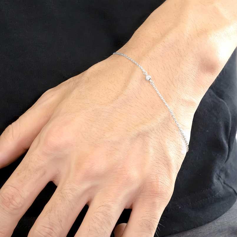 ジュエリー工房アトラス プラチナ ブレスレット ダイヤモンド メンズ