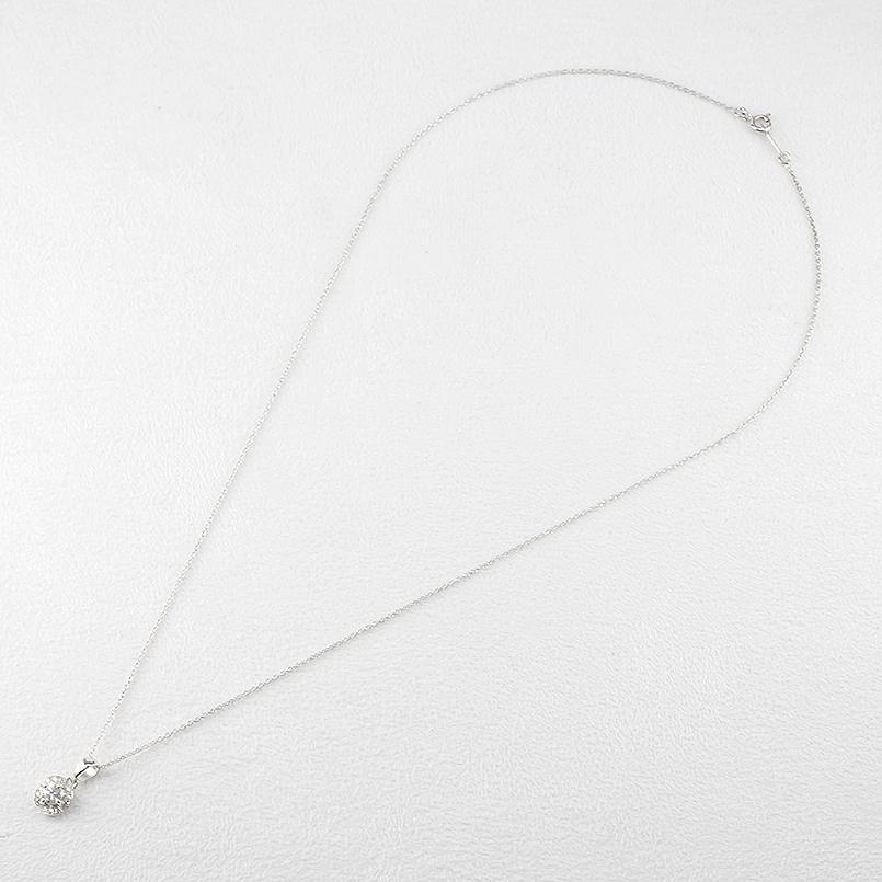 プラチナ ネックレス トップ ライトイエローダイヤモンド 一粒 大粒 ダイヤモンド ペンダントトップ レディース pt900 チェーンの画像