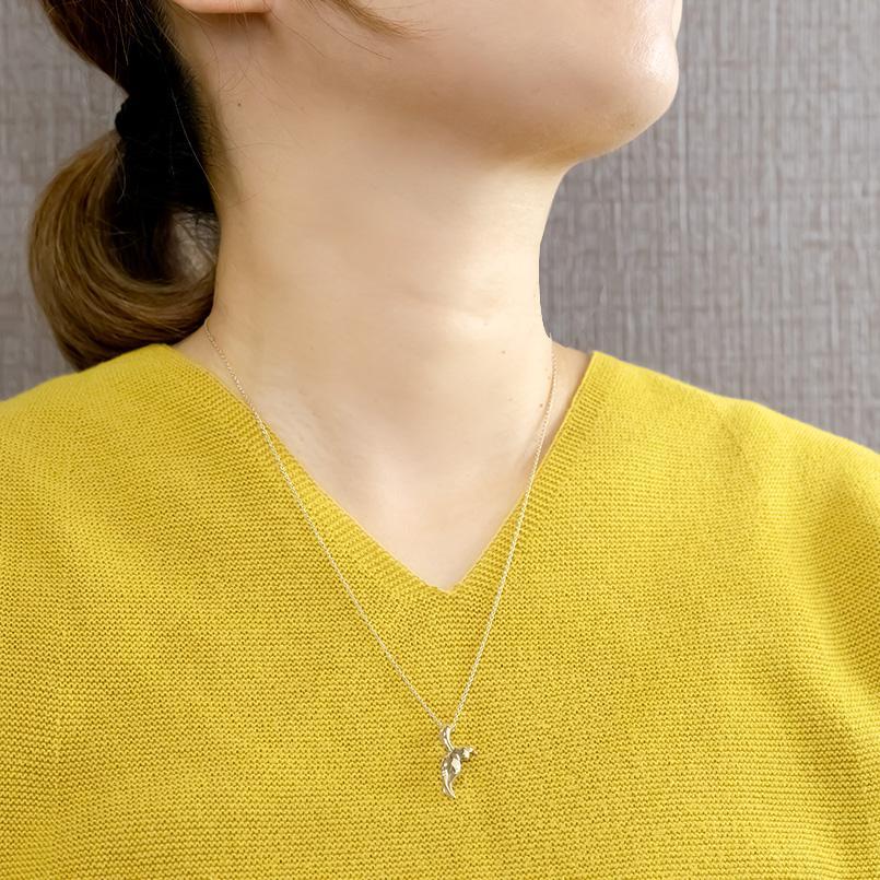 プラチナ ネックレス トップ ホエールテール 2way ハワイアン レディース pt900 ペンダント 地金 チェーン 女性  シンプルの画像