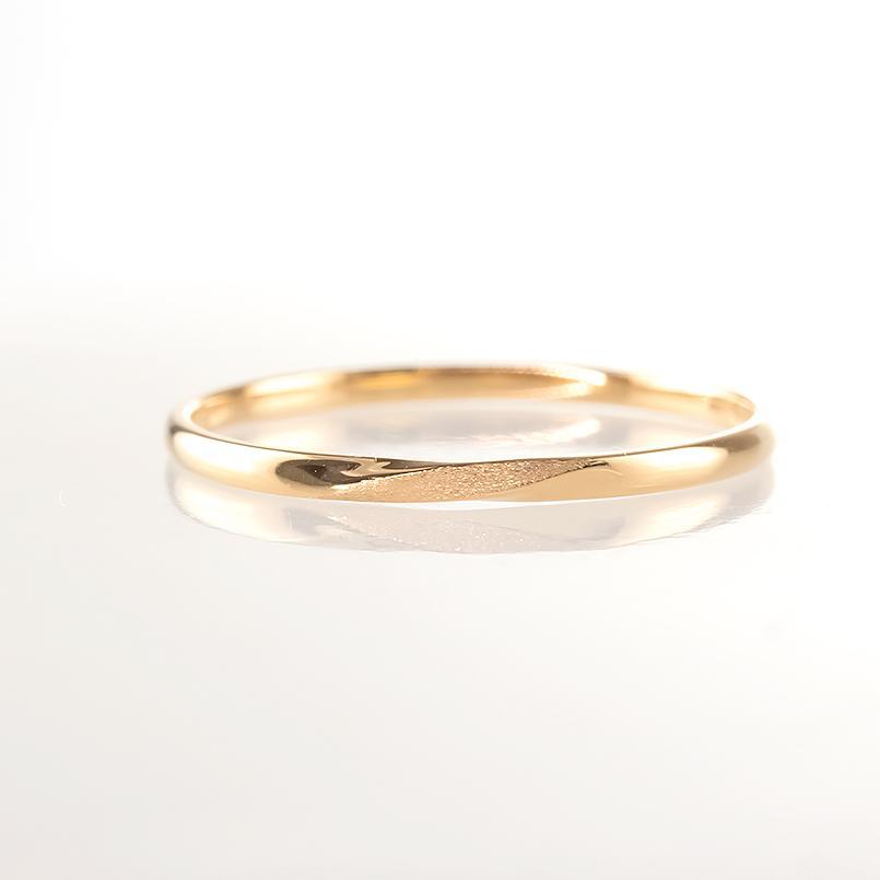 ゴールド リング レディース 10k 華奢 細い ピンキーリング 指輪 婚約指輪 ピンクゴールドk10 シンプル ストレートの画像
