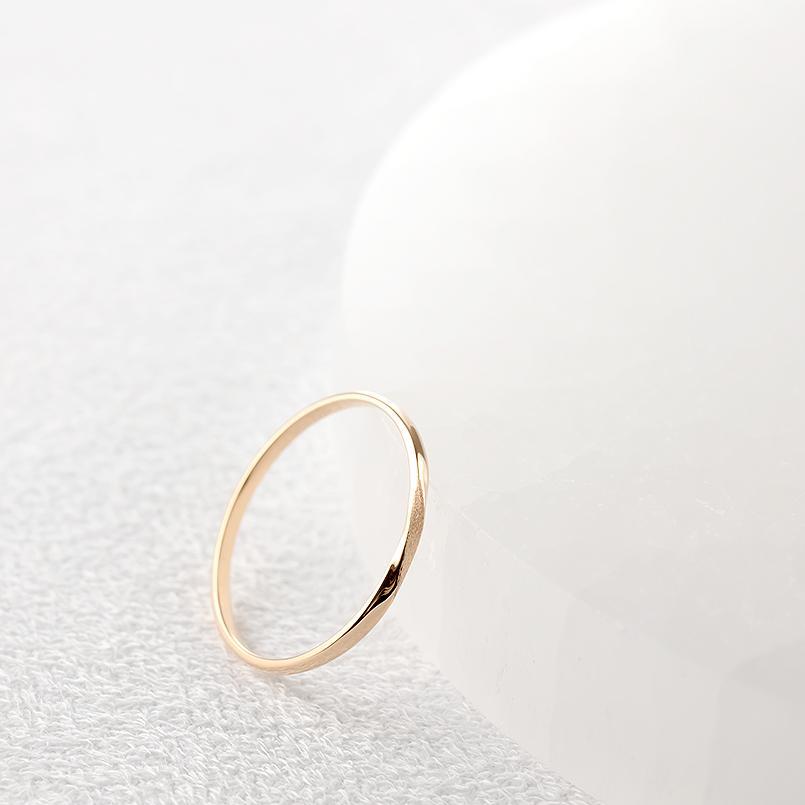 ゴールド リング レディース 10k 華奢 細い ピンキーリング 指輪 婚約指輪 ピンクゴールドk10 シンプル ストレートの画像