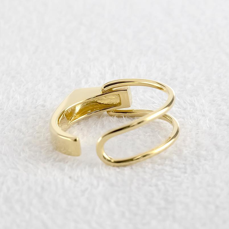 ピンキーリング 18金 リング ダイヤモンド フリーサイズ ゴールド 18k 指輪 婚約指輪 シンプル おしゃれ 人気 男女兼用の画像