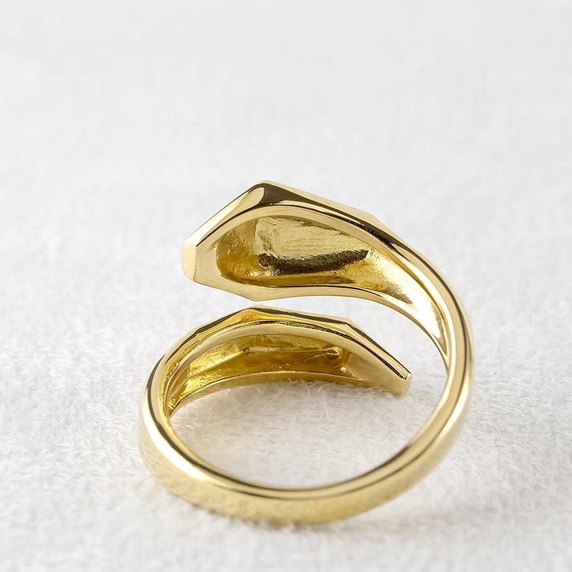 ジュエリー工房アトラス 18金 リング 蛇 メンズ ゴールド 18k 太め