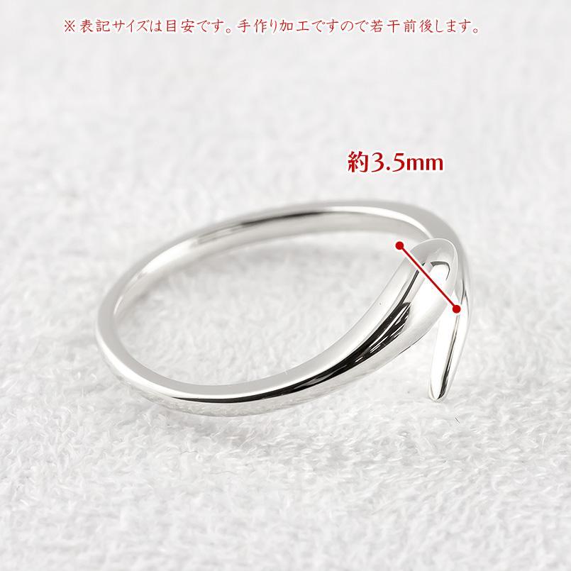 プラチナ リング 蛇 レディース お守り pt900 指輪 へび ヘビ スネーク ピンキーリング 婚約指輪 シンプル おしゃれ 人気 巳年の画像
