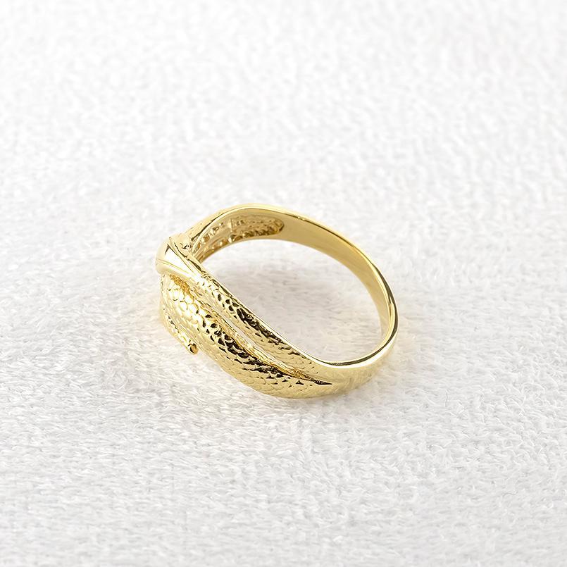 18金 リング 蛇 太め 幅広 お守り ゴールド 18k 指輪 ヘビ スネーク ピンキーリング 婚約指輪 イエローゴールド シンプル 人気_8