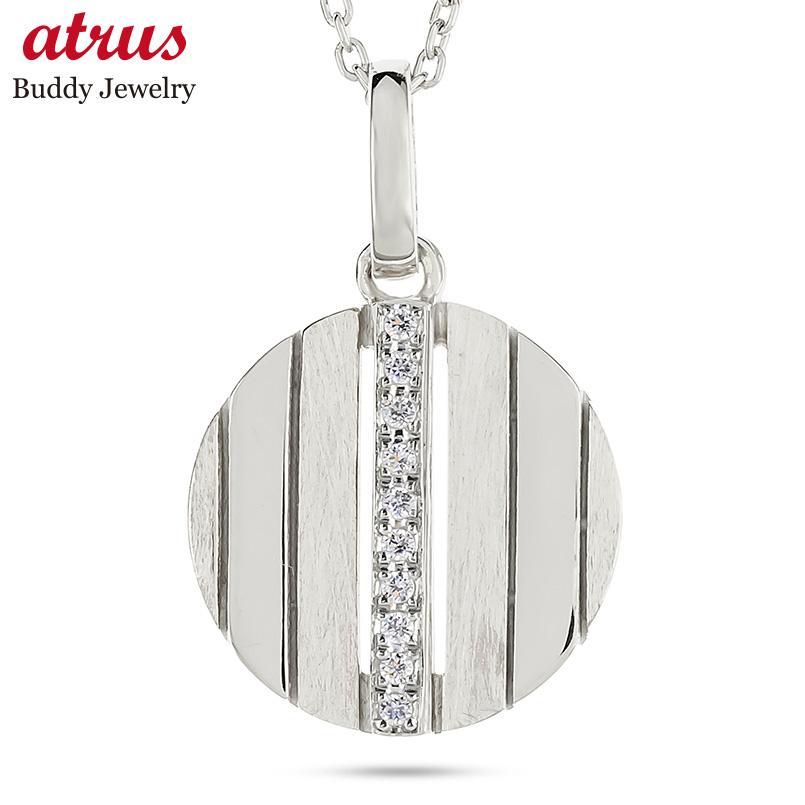 ジュエリー工房アトラス プラチナ ネックレス ダイヤモンド メンズ