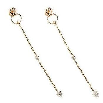 超人気の ダイヤモンド ピアスキャッチ ピンクゴールドk18 ロングデザイン ダイヤ 18金 レディース 送料無料 人気 値引 Www Technet 21 Org