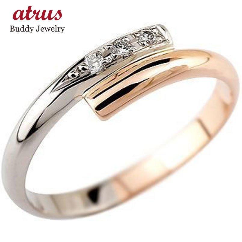 プラチナリング メンズ ゴールド 18k シンプル ダイヤモンド 指輪 人気 リング ピンキーリング ピンクゴールドk18 18金 ダイヤ 男性 送料無料 セール SALE