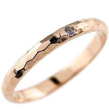 新しい到着 18金 18k ピンキーリング アイオライト ピンクゴールドk18 18k シンプル 普段使い 人気 指輪 一粒 ストレート 2 3 宝石 残りわずか Kslcity Com My