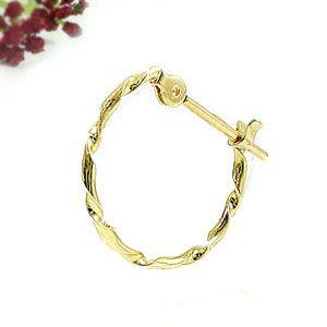 保証書付 ピアス メンズ リング 18金ピアス 片耳ピアス フープピアス イエローゴールドk18 男性用 18k ファーストピアス 送料無料 人気 独創的 Www Simon Page Com
