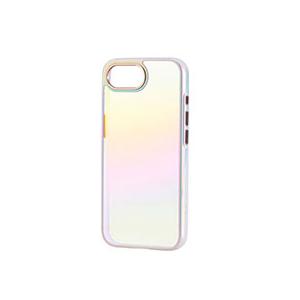 エレコム iPhone 16e &me ハイブリッドケース オーロラ ホワイト PM-A25SHVCAWH