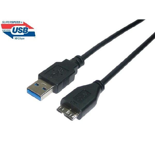 USB3.0 Super speed ケーブル 1m  Micro B オス/A オス【ネコポス送料無料】｜ats