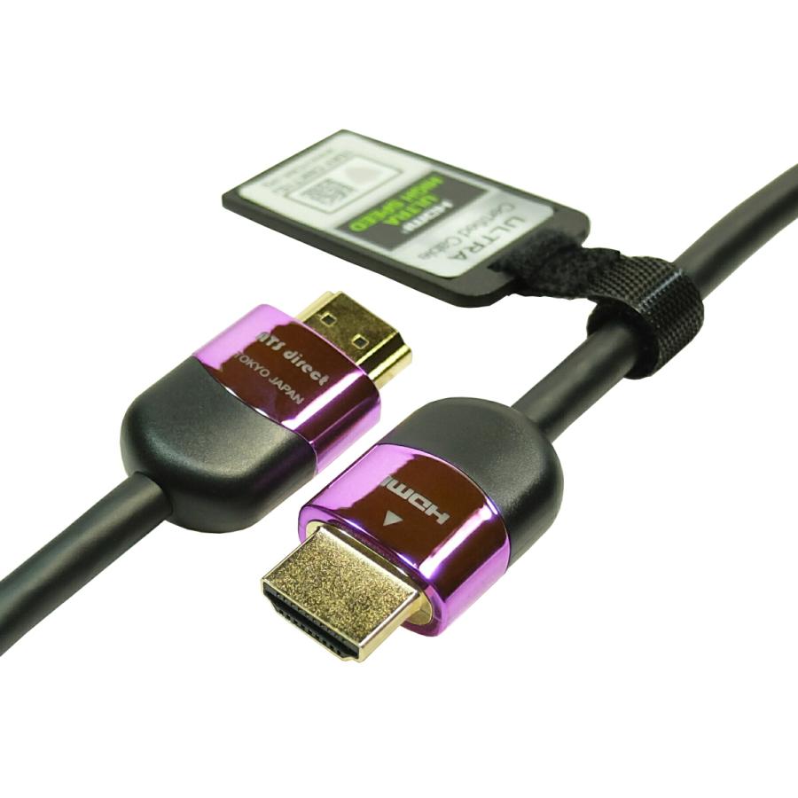 HDMI2.1認証 0.75m ウルトラハイスピードHDMIケーブル【AWG30】8K60Hz 4K120Hz 48Gbps HDR対応 ★ネコポス送料無料★ | 