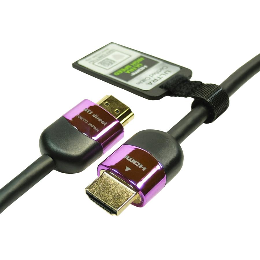 HDMI2.1認証 2m ウルトラハイスピードHDMIケーブル【AWG30】8K60Hz 4K120Hz HDR 48Gbps対応 ★ネコポス送料無料★｜ats