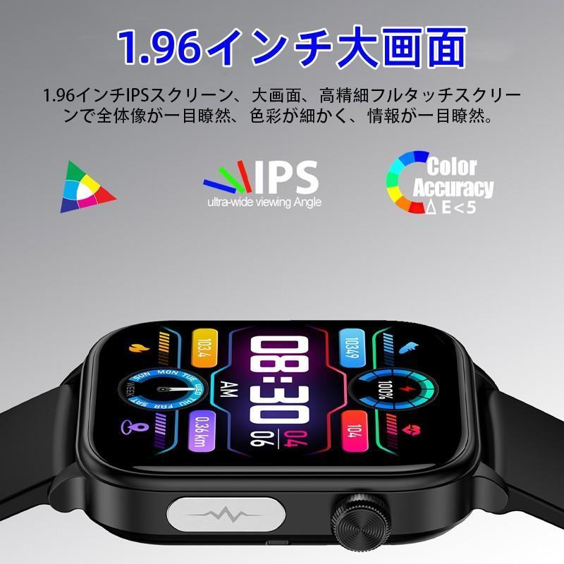 スマートウォッチ 日本製センサー 心電図ECG+PPG 血糖値 血圧 血中酸素 皮膚温測定 BMI体脂肪 尿酸血中脂質 高精度心拍数 睡眠管理 呼吸率 歩数計 父の日の画像