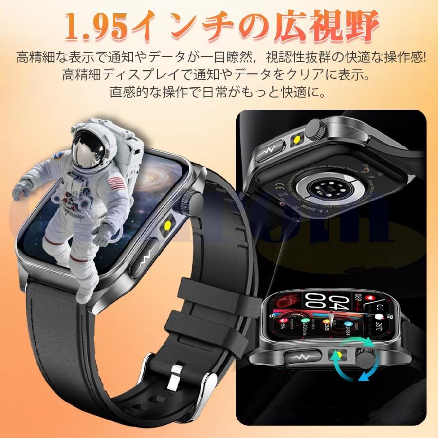 スマートウォッチ 日本製センサー 通話機能 健康管理 心拍数 多機能 LINE着信通知 睡眠検測 運動記録 懐中電灯 150+文字盤 高齢者プレゼント SOS緊急コール 2026の画像