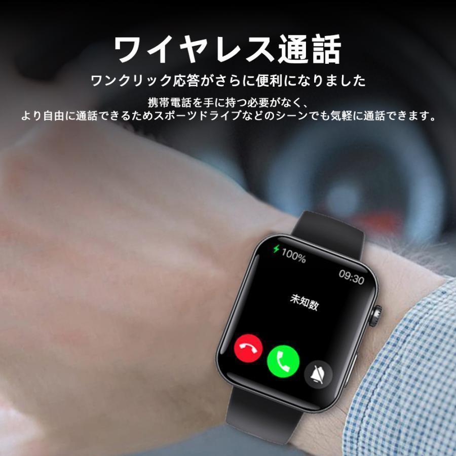 スマートウォッチ 医療レベル心電図ECG 通話機能 血圧/糖測定 酸素濃度 高精度心拍数 通知 体温 睡眠 多機能 歩数計 尿酸 血中脂質 SOS機能 健康管理 母の日の画像
