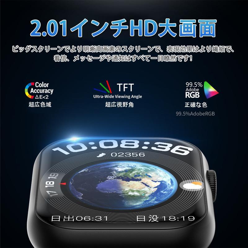 スマートウォッチ 第6世代血糖値 準医療レベル血圧測定 高精度心拍数 血中酸素 睡眠管理 自動測定 歩数計 目覚まし時計 天気予報 運動記録 着信通知 2026最新の画像