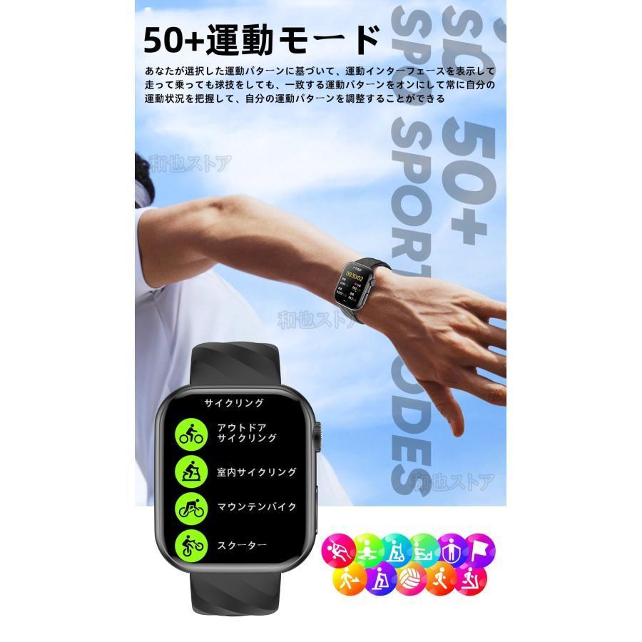スマートウォッチ 医療レベル心電図ECG+PPG 血糖値 血圧 心拍数 血中酸素 尿酸脂質 体組成 睡眠管理 健康管理 LINE通知 生理周期 iPhone＆アンドロイド対応の画像