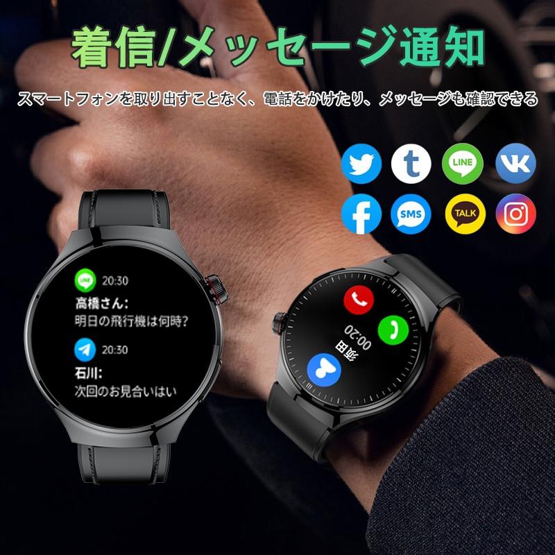 スマートウォッチ 日本製センサー 血糖値 心電図 血圧測定 血中酸素 皮膚温測定 BMI体脂肪 尿酸血中脂質 高精度心拍数 睡眠管理 呼吸率 歩数計 父の日の画像