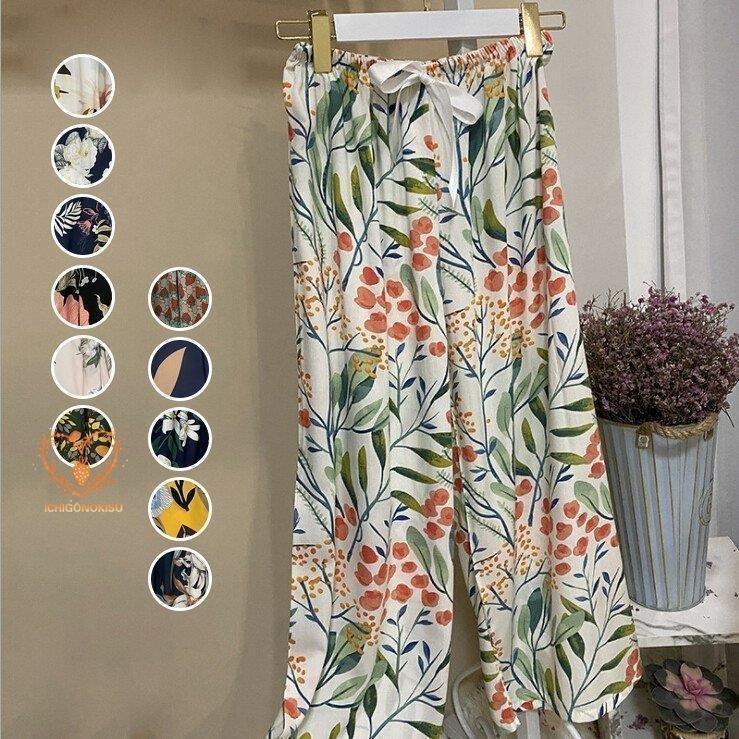 大特価放出 ワイドパンツ レディース スカーチョ ガウチョ スカンツ ズボン 美脚 高級感 着痩せ 春 夏 秋冬服 花柄