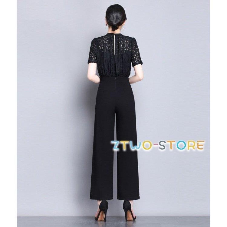 Sale 55 Off 3l 大きいサイズ パンツ お呼ばれドレス 結婚式 パーティードレス レディース オールインワン かっこいい パンツドレス 黒 シースルー レース 花柄 半袖 袖あり パーティドレス サイズ M Www Oroagri Eu