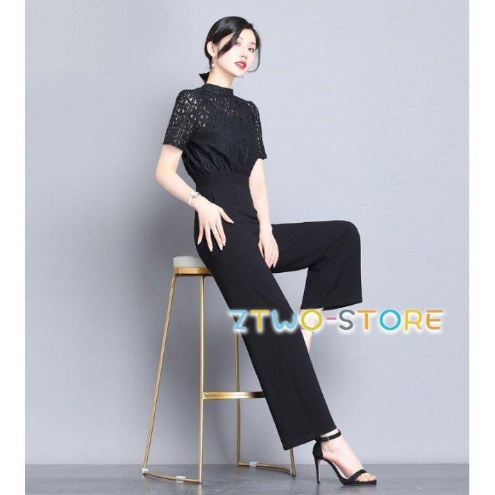Sale 55 Off 3l 大きいサイズ パンツ お呼ばれドレス 結婚式 パーティードレス レディース オールインワン かっこいい パンツドレス 黒 シースルー レース 花柄 半袖 袖あり パーティドレス サイズ M Www Oroagri Eu