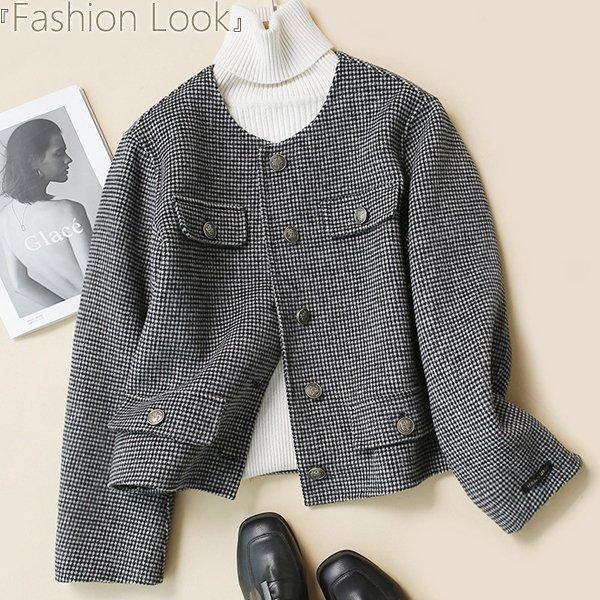 500円引きクーポン ウール アウター コート ノーカラージャケット ノーカラー ジャケット レディース 大人 七五三 入学式 卒業式 ショート丈 ノーカラージャケット サイズ M Vesismin Com