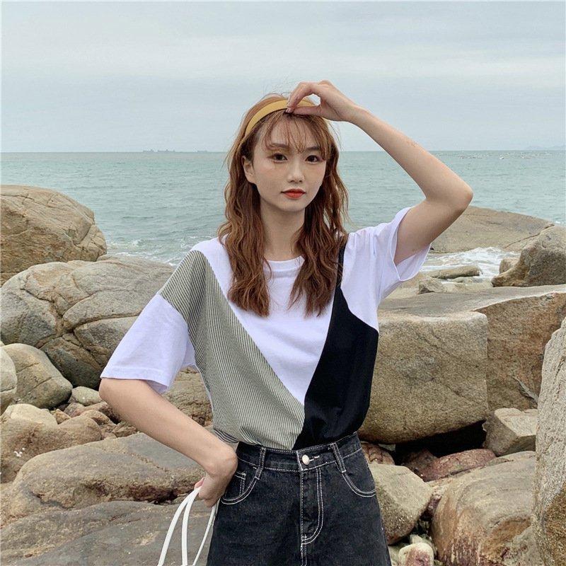 ファッション 再再再 販 トップス Tシャツ 半袖 コットン おしゃれ レディース 春 夏 レイヤード風 ストライプ Bpwthlpsnt Tritop Com Br