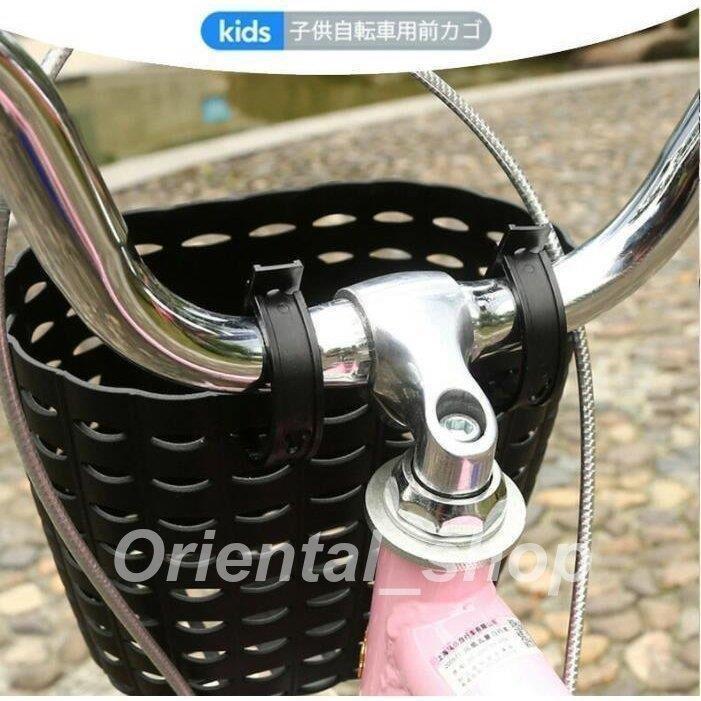 幼児自転車用前カゴ 三輪車用前カゴ 買い物カゴ おしゃれ 可愛いステッカー5枚付き プラスチックバスケット ブラック 子供自転車用前かご Atsu28cfc7 あつきstore 通販 Yahoo ショッピング