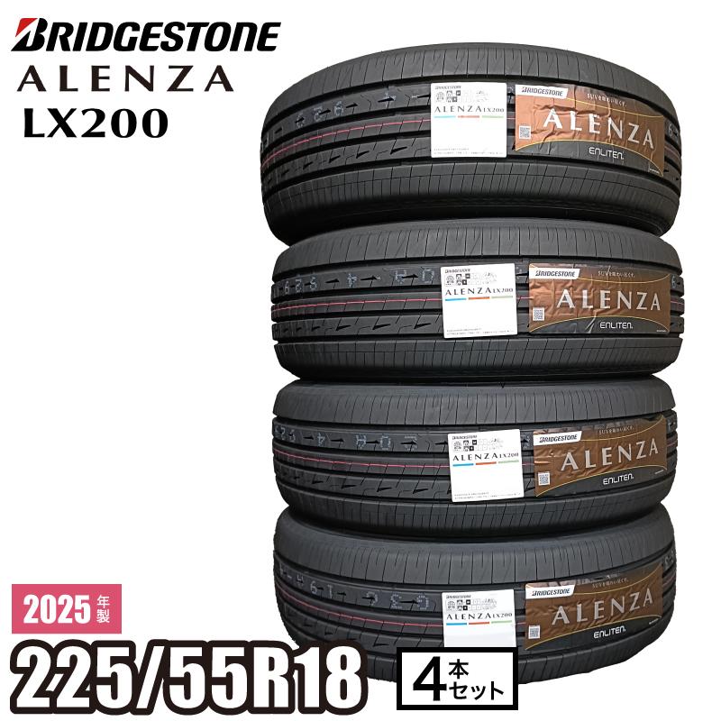 【新車外し】2024年製 BS BRIDGESTONE ALENZA H/L33 225/55R18 18インチ 夏タイヤ 4本 デリカD:5 アウトランダー ZR-V等　(VTH142) Bridgestone Dueler H/L Alenza 275/55R20 111S