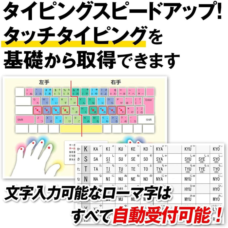 タイピング ソフト タッチタイピング タイピング練習 キーボード練習 絶対即戦力タイピングマスター Win＆Mac版 1ライセンス｜atsumal｜03