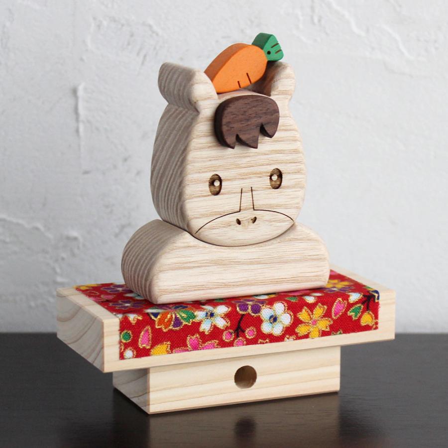 干支の置物【在庫限り】『うまい餅』　午年　うま年　木製　鏡餅　鏡もち　2026  正月飾り |  | 01