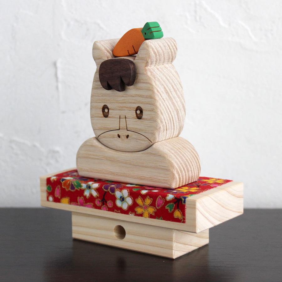 干支の置物【在庫限り】『うまい餅』　午年　うま年　木製　鏡餅　鏡もち　2026  正月飾り |  | 03