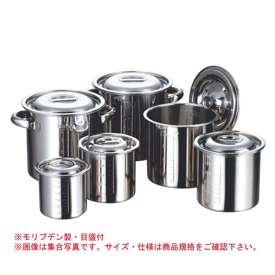 AG(赤川器物)モリブデン 目盛付寸胴鍋 30cm・手付 (φ300xH300mm) 21