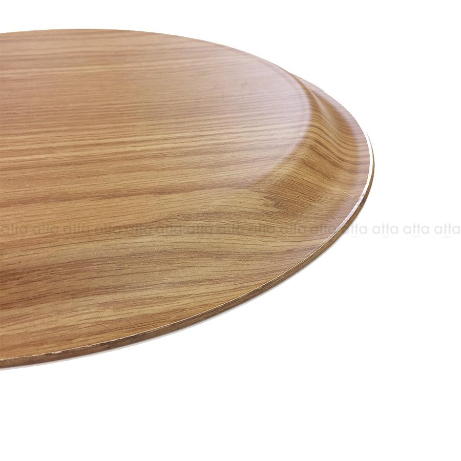 ノンスリップアルボルトレー φ400x20mm (木材パルプ製) 342ABT26